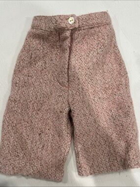 Charabia Paris wool and mohair Textured weave pants